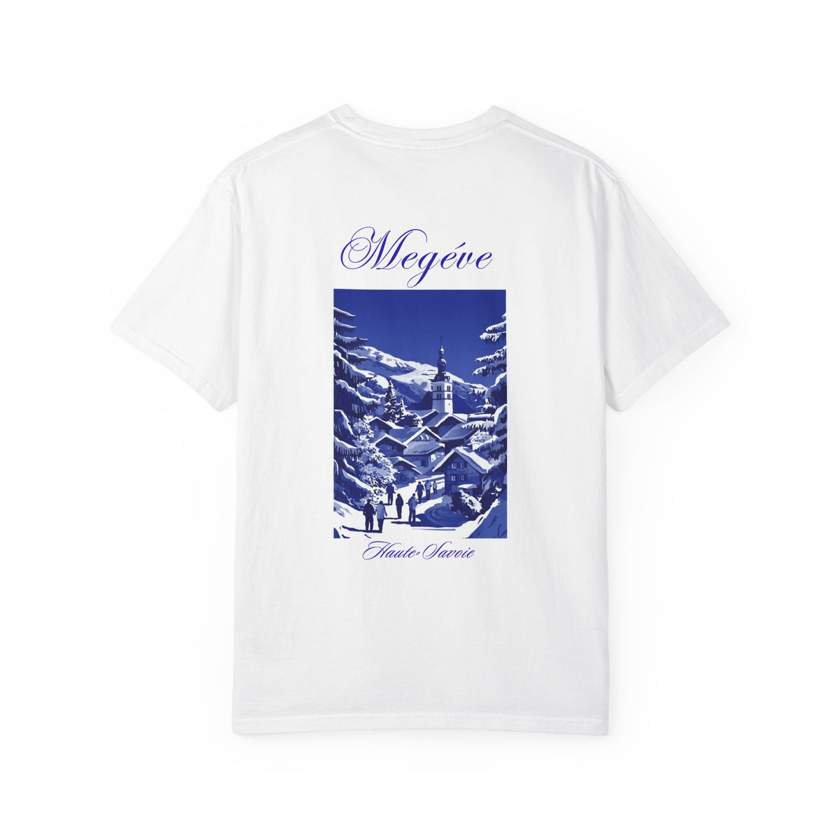 Megève Vintage Ski Village T-Shirt | French Alps Winter Scene