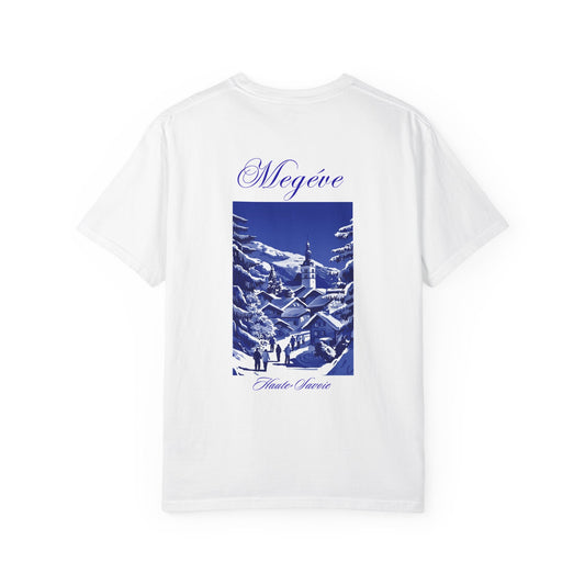Megève Vintage Ski Village T-Shirt | French Alps Winter Scene