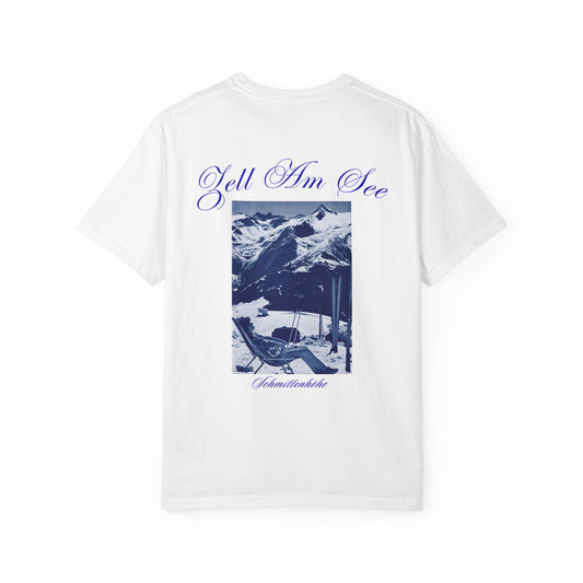 Zell Am See Ski Mountains Graphic T-Shirt | Vintage Alpine Scene